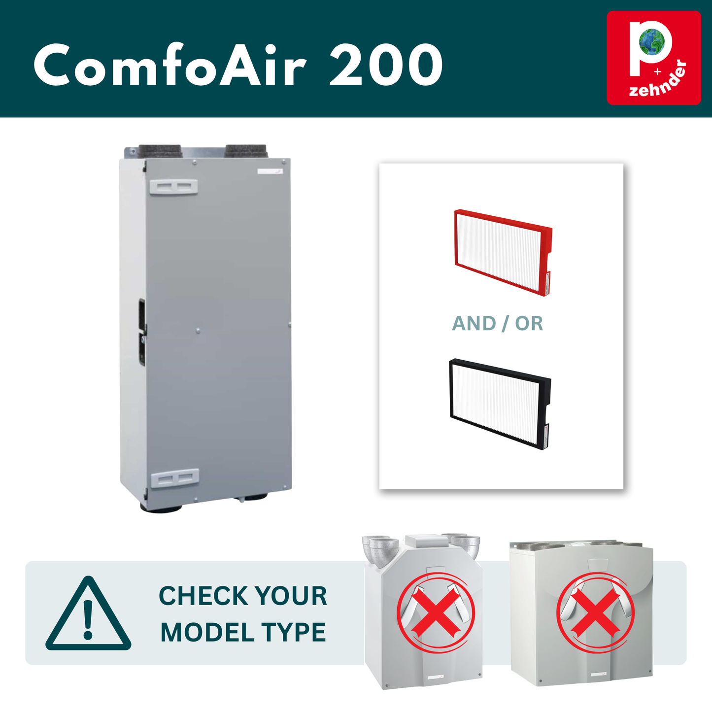Zehnder ComfoAir 200 Filter - G4 (MERV 7)