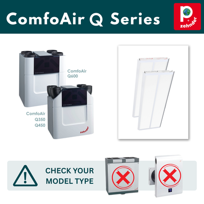 Zehnder ComfoAir Q Series Filter Set - G4/F7 (MERV 7 & 13)